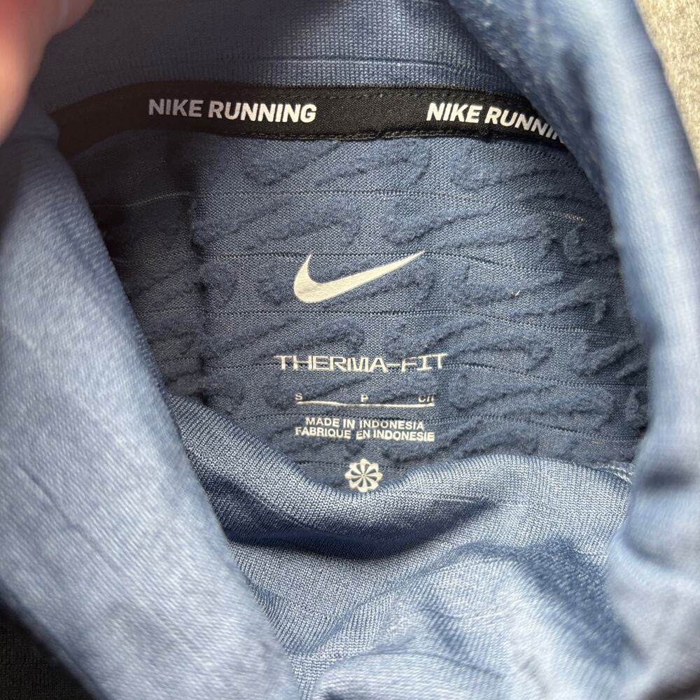 Nike Women’s Long Sleeve Therma-Fit Performance Shirt S Blue/White - Picture 2 of 8